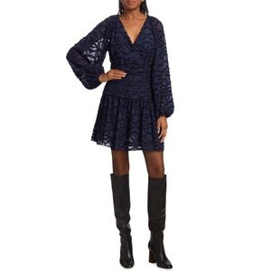 Women’s Tanya Taylor Navy Eva Mini Dress Size 4 MSRP $525